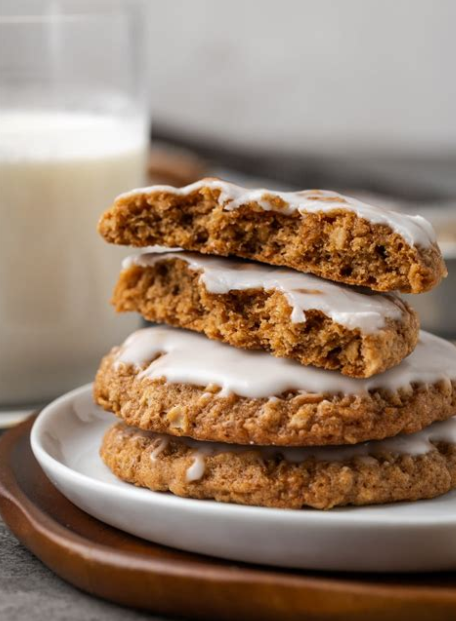 Iced Oatmeal Cookies